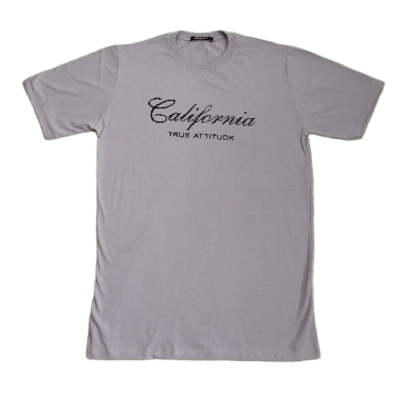 تیشرت مردانه طرح کالیفرنیا (california) خاکستری